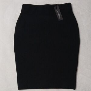 Chocolate Elegant Black Pencil Skirt